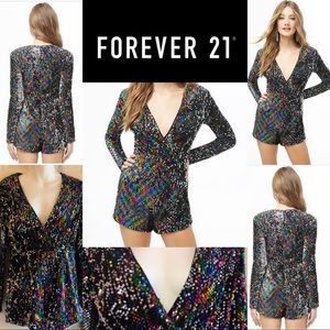 Multi colored Sequin romper